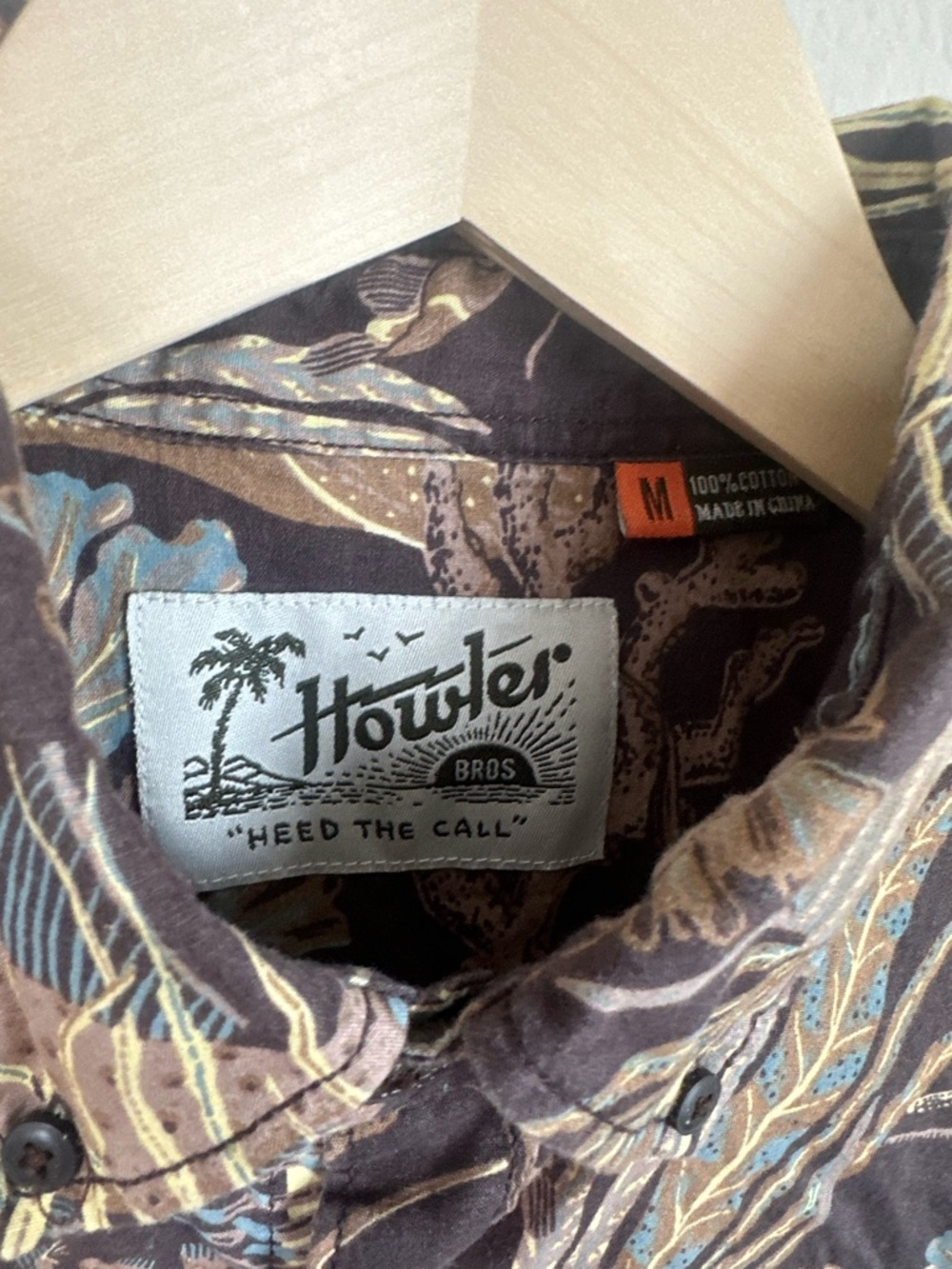 Howler Brothers Men’s Cotton Short Sleeve Button Down Mansfield Shirt - Picture 3 of 8